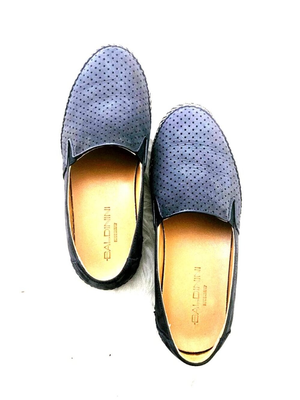 Baldinini, Made in Italy, Suede Men' shoes, Blue color, size US - 8,5 - 9, EU 41